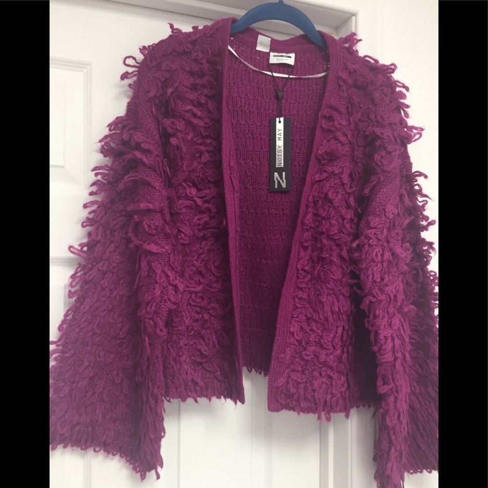 Funky Looped Stitching Open Cardigan - Picture 5 of 5